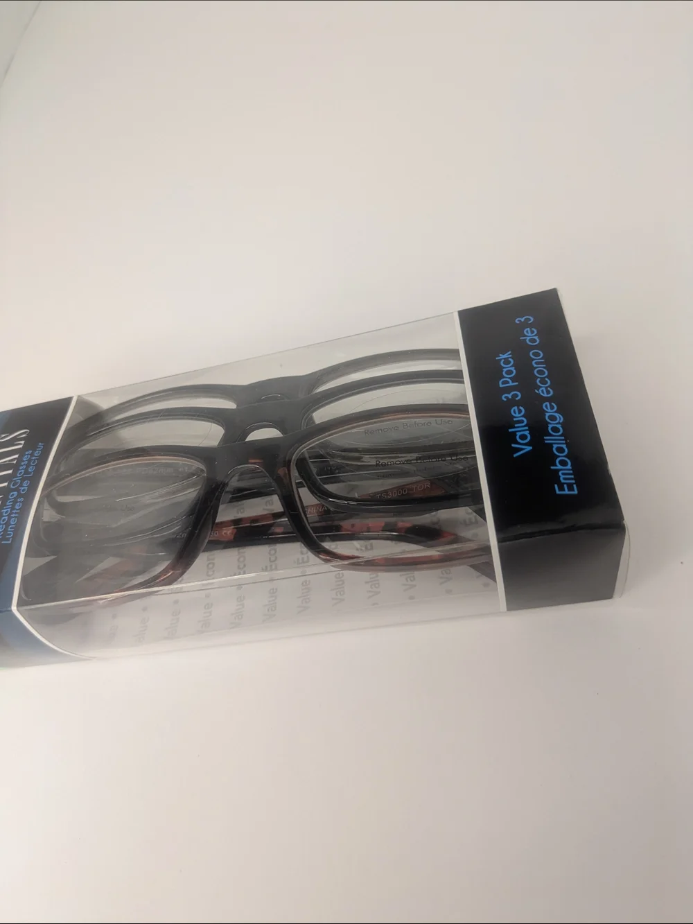 Essentials Reading Glasses 3-Pack +1.50 Black/Brown